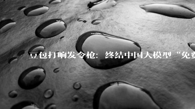 豆包打响发令枪：终结中国大模型“免费时代”？_Token_用户_字节