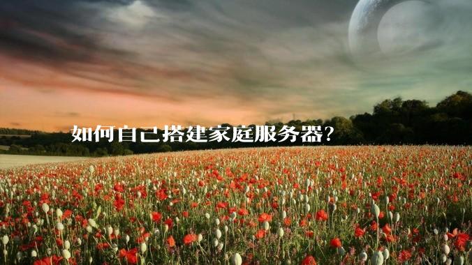 如何自己搭建家庭服务器？